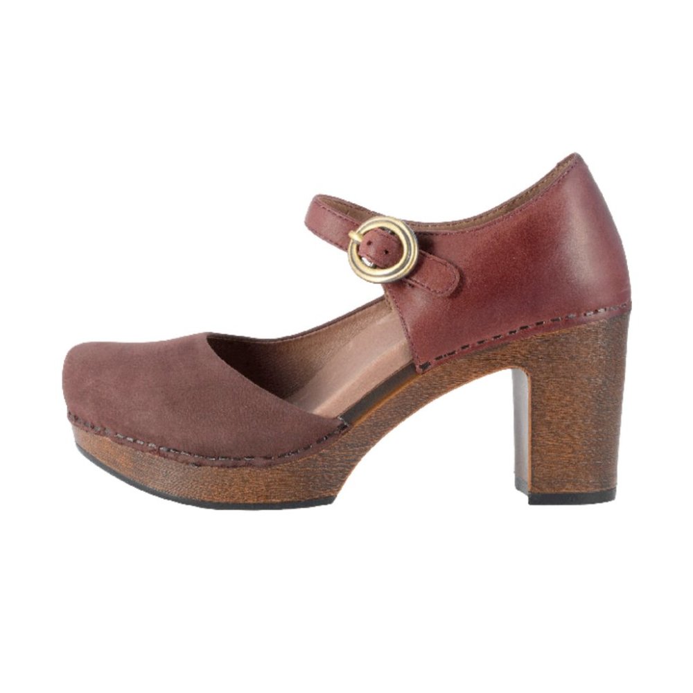 Dansko Dorothy Mary Jane heel Wine sz 38 (7.5 US)